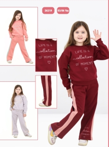 BEBE TK 3-4-5-6 YAŞ 26219 KIZ LIFE IS BASKI 2,Lİ TAKIM
