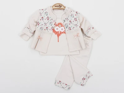 BEBE TK 3-6-9 AY 2300 KIZ ÇİÇEKLİ 3-LÜ YAKALI TKM