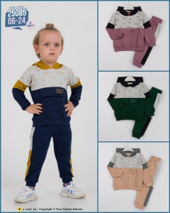 BEBE TK 6-12-18-24 AY 25085 ERKEK POSITIVE BASKI KAPŞONLU 2,Lİ TAKIM