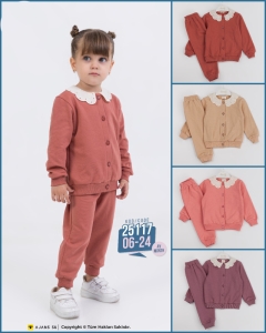BEBE TK 6-12-18-24 AY 25117 KIZ DANTEL YAKA 2,Lİ TAKIM