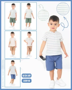 BEBE TK 6-12-18-24 AY 25910 ERKEK DÜĞMELİ 2,Lİ TAKIM