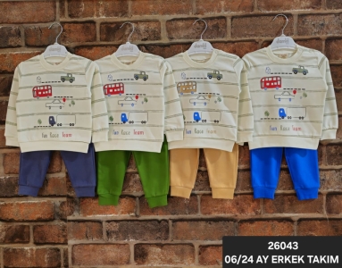 BEBE TK 6-12-18-24 AY 26043 ERKEK FUN RACE BASKI 2,Lİ TAKIM