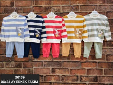 BEBE TK 6-12-18-24 AY 26139 ERKEK TOP FRİENDS BASKI 2,Lİ TAKIM