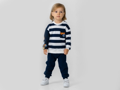 BEBE TK 6-12-18-24 AY 26142 ERKEK BOO BASKI 2,Lİ TAKIM