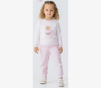 BEBE TK 6-12-18-24 AY 26148 KIZ KURABİYE BASKI 2,Lİ TAKIM
