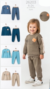 BEBE TK 6-12-18-24 AY 26203 ERKEK BEARS BASKI 2,Lİ TAKIM