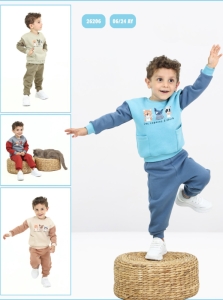 BEBE TK 6-12-18-24 AY 26206 ERKEK LES COPAİNS BASKI 2,Lİ TAKIM