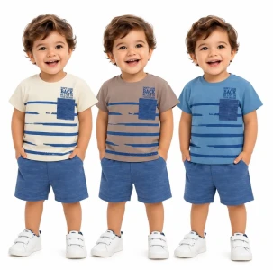 BEBE TK 6-12-18-24 AY 26781 ERKEK DONT LOOK BASKI 2,Lİ TAKIM