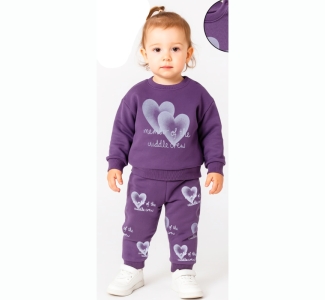 BEBE TK 6-12-18-24 AY 2714 KIZ KALP BASKILI 3 İP 2Lİ TAKIM
