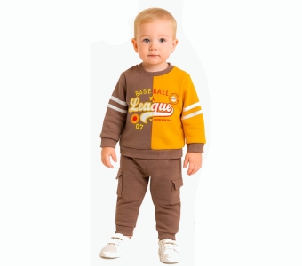 BEBE TK 6-12-18-24 AY 2820 ERKEK BASEBALL LEAGUE BASKILI 3 İP 2Lİ TAKIM