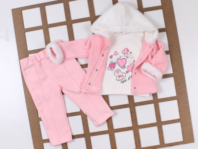 BEBE TK 6-12-18-24 AY 8445 KIZ 3 LÜ TAKIM