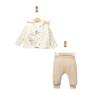BEBE TK 6-12-18 AY 3054 ERKEK DİNO APLİKELİ 3 LÜ TAKIM