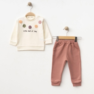 BEBE TK 6-9-12-18 AY 2260 KIZ LİTTLE BALL OF JOY KOZ İKİLİ TAKIM