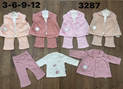 BEBE TK 6-9-12-18 AY 3287 KIZ KIZ 3 LU TAKIM