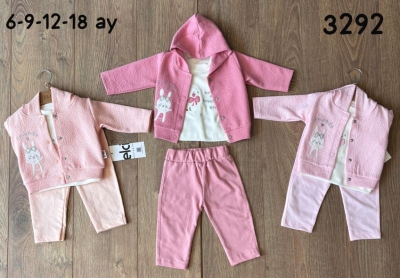 BEBE TK 6-9-12-18 AY 3292 KIZ KIZ 3 LU TAKIM