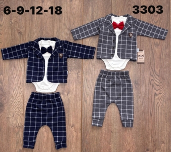 BEBE TK 6-9-12-18 AY 3303 ERKEK ERKEK 3 LU TAKIM