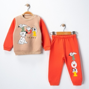 BEBE TK 6-9-12-18 AY 6123 ERKEK DOG BASKILI ERKEK BEBEK TAKIM