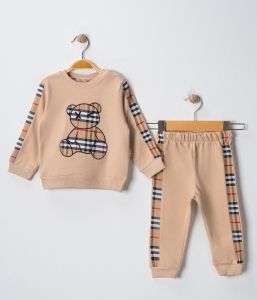 BEBE TK 6-9-12-18 AY 6138 ERKEK BEAR NAKIŞLI ERKEK BEBEK TAKIM
