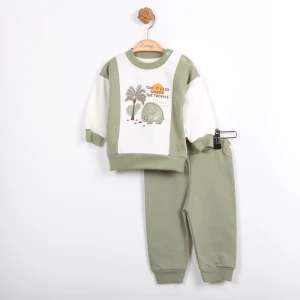 BEBE TK 6-9-12-18 AY 7032 ERKEK SAFARİ BASKILI TAKIM