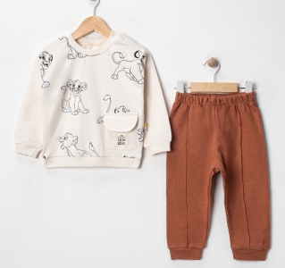 BEBE TK 6-9-12-18 AY 7154 ERKEK CEPLİ LİON KİNG ERKEK BEBEK TAKIM