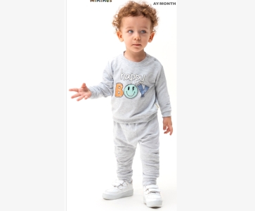 BEBE TK 6-9-12-18 AY M115 ERKEK HAPPY BOY MEVSİMLİK 2 Lİ TAKİM