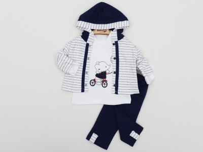 BEBE TK 6-9-12 AY 2350 ERKEK BİSİKLETLİ FİL 3,LÜ KAPLU TKM