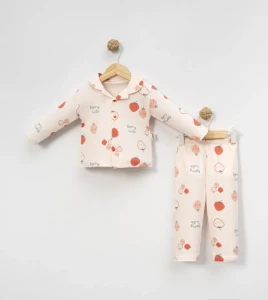 BEBE TK 6-9-12 AY 2434 KIZ ÇİLEK- ASKIDA PİJAMA TKM