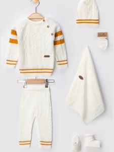 BEBE TK 6-9 AY 3001-2 UNİSEX KOLEJ KAZAK SET