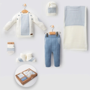 BEBE TK 6-9 AY 3002-2 ERKEK BENEKLİ KAZAK SET