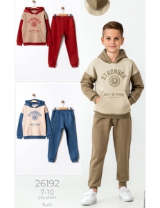 BEBE TK 7-8-9-10 YAŞ 26192 ERKEK STRONGER BASKI KAPŞONLU 2,Lİ TAKIM