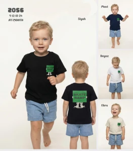 BEBE TK 9-12-18-24 AY 2056 ERKEK 9/24 AY ERKEK ŞORTLU TAKIM