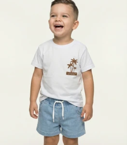 BEBE TK 9-12-18-24 AY 2059 ERKEK 9/24 AY ERKEK KOT ŞORTLU TAKIM