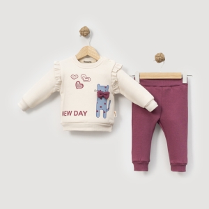 BEBE TK 9-12-18-24 AY 3070 KIZ 9/24 AY 3 İP KIZ TAKIM