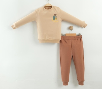 BEBE TK 9-12-18-24 AY 4003 ERKEK TREE ARKA BASKILI TAKIM