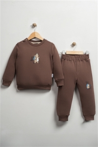 BEBE TK 9-12-18-24 AY 5001 ERKEK 9-24 AY HELLO CAMPER ÖN-ARKA BASKILI TAKIM