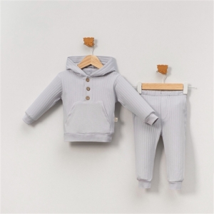 BEBE TK 9-12-18-24 AY 7139 ERKEK GENİŞ RAPORLU KAPÜŞONLU 2’Lİ TAKIM