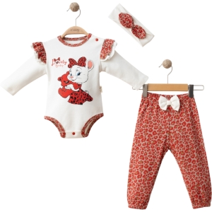 BEBE TK 9-12-18 AY 25131 KIZ LOVELY BABY BASKILI 3 LÜ TAKIM