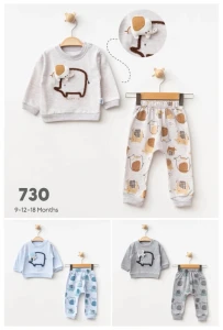 BEBE TK 9-12-18 AY 730 ERKEK SEVİMLİ FİLLER 2 Lİ TKM