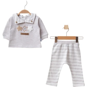 BEBE TK 9-12-18 AY 768 ERKEK YILDIZLI 2 Lİ TKM