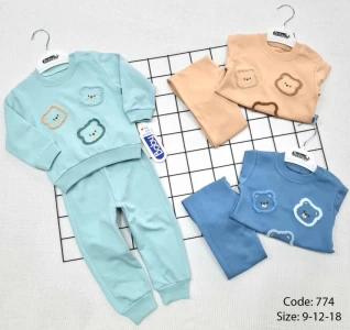 BEBE TK 9-12-18 AY 774 ERKEK AYICIK KAFALAR 2 Lİ TKM