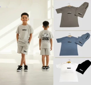 ÇOCUK TK 1-2-3-4 Yaş 10170 ERKEK ARKASI BASKILI ŞORTLU TAKIM