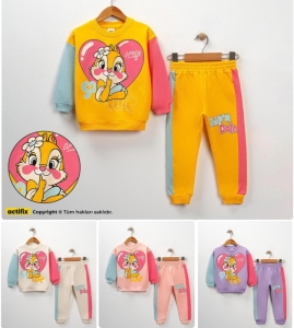 ÇOCUK TK 2-3-4-5-6 YAŞ 0015 KIZ ZARA CHİP DALE GİRL LOVE KIZ TAKIM
