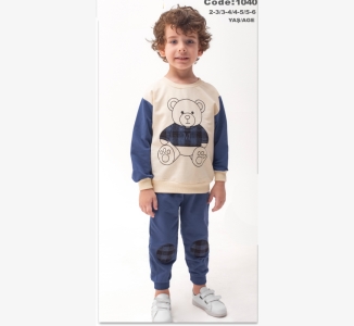 ÇOCUK TK 2-3-4-5 YAŞ 1040 ERKEK EKOSE MEVSİMLİK 2 Lİ TAKİM