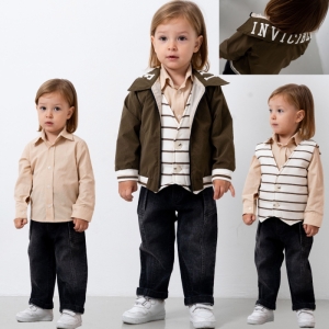 ÇOCUK TK 2-3-4-5 YAŞ 26616 ERKEK 26616 2/5YAŞ YAKASI NAKIŞLI CEKET DÖRTLÜ TAKIM
