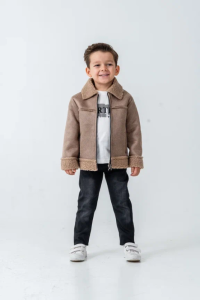 ÇOCUK TK 2-3-4-5 YAŞ 3705 ERKEK FERMUARLI KUZU MONTLU TK.