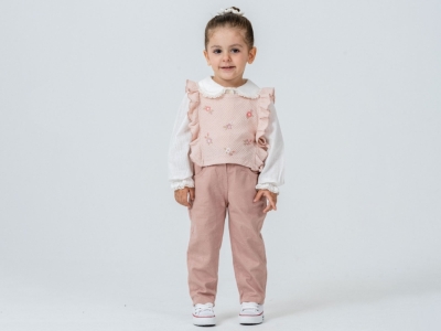 ÇOCUK TK 2-3-4-5 YAŞ 4443 KIZ K.2-5Y FIRFIRLI SÜVETER TK
