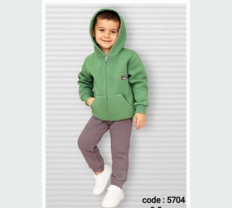 ÇOCUK TK 2-3-4-5 YAŞ 5704 ERKEK FERMUARLI KAPŞONLU TK