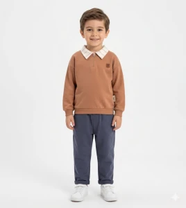 ÇOCUK TK 3-4-5-6 YAŞ 3023 ERKEK PATLI FERMUARLI İKİLİ TAKIM