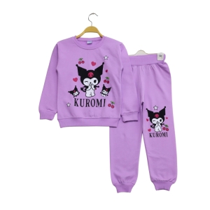 ÇOCUK TK 3-4-5-6 YAŞ 638 KIZ KUROMİ KİRAZ BASKILI TAKIM