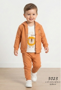 ÇOCUK TK 6-12-18-24 AY 3023 ERKEK LİON 3'LÜ TAKIM